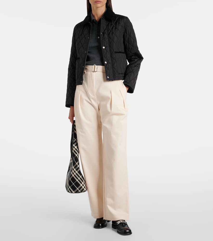 Burberry Cotton Gabardine Tapered Pants