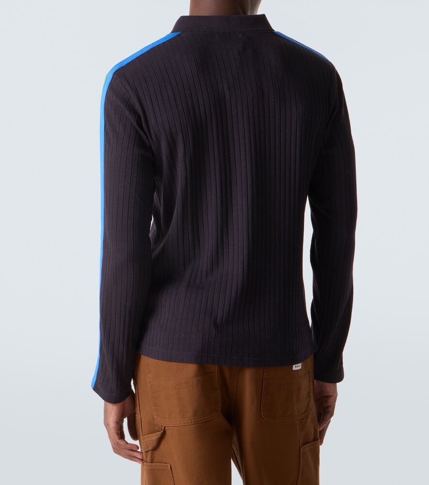  Wales Bonner Wales Bonner Polopullover Aus Rippstrick 