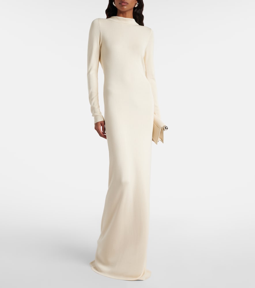 Aya Muse Elowen open-back silk-blend maxi dress