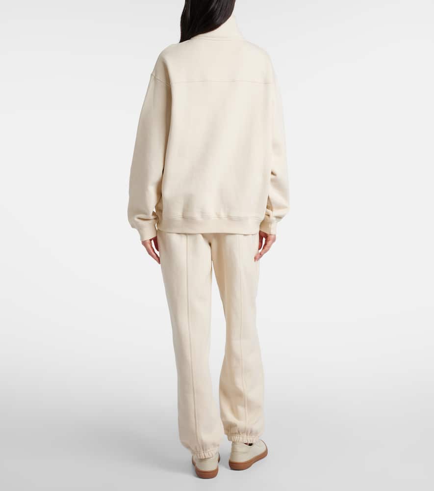The Upside Hamilton Wren Cotton Half-zip Sweatshirt In White