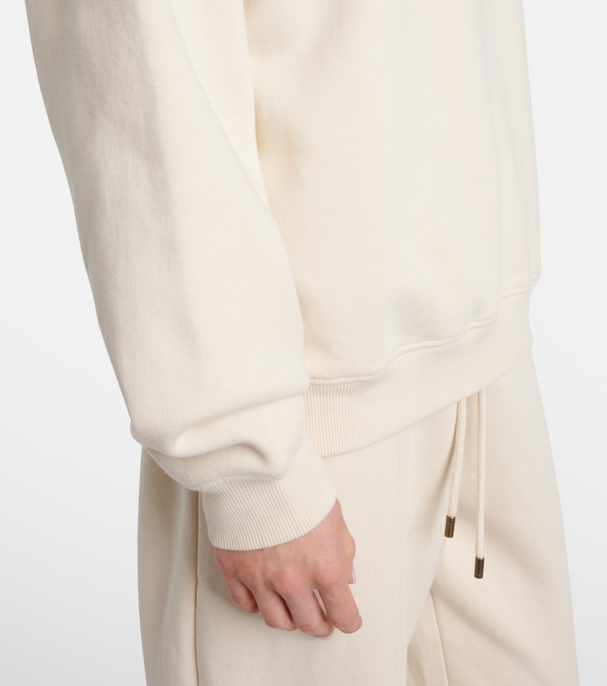 The Upside Hamilton Wren Cotton Half-zip Sweatshirt In White