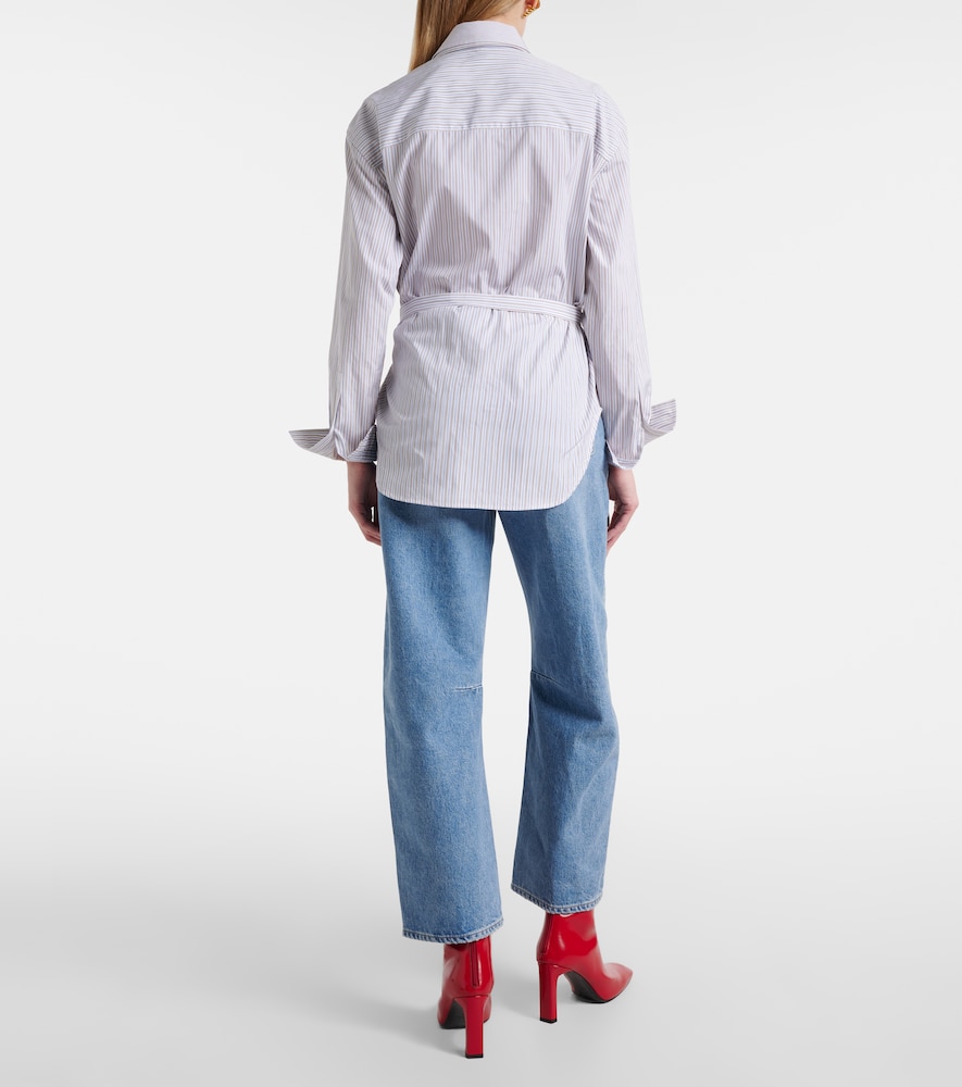 Miro High-Rise Cropped Barrel-Leg Jeans