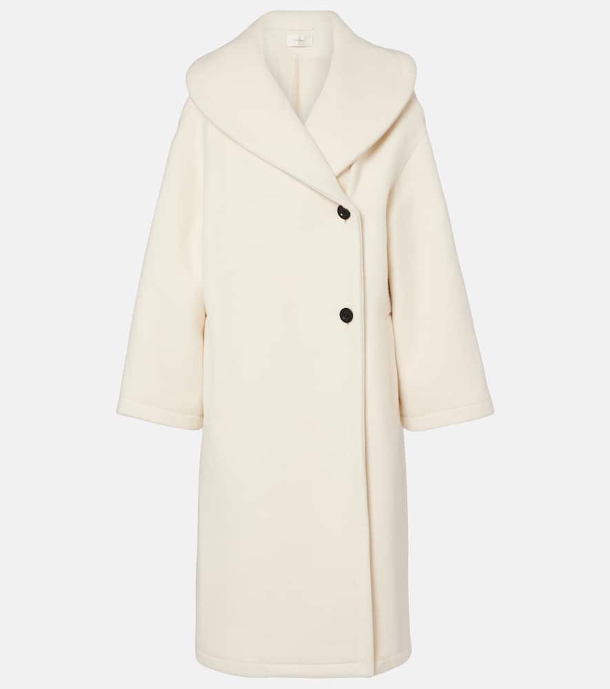 The Row Regino Virgin Wool Coat In White