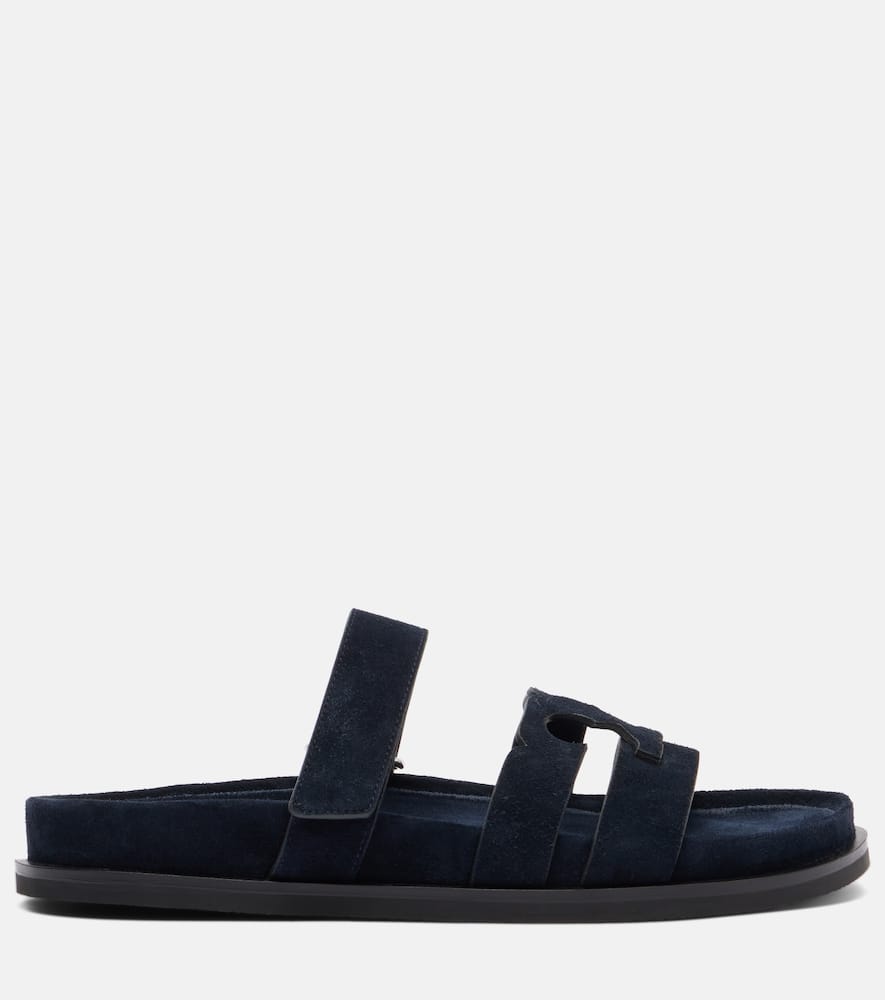 Tory Burch Ines Suede Slides In Blue