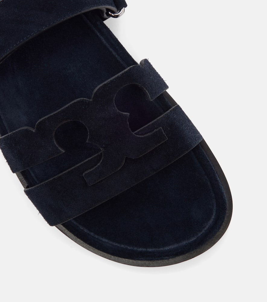 Tory Burch Ines Suede Slides In Blue