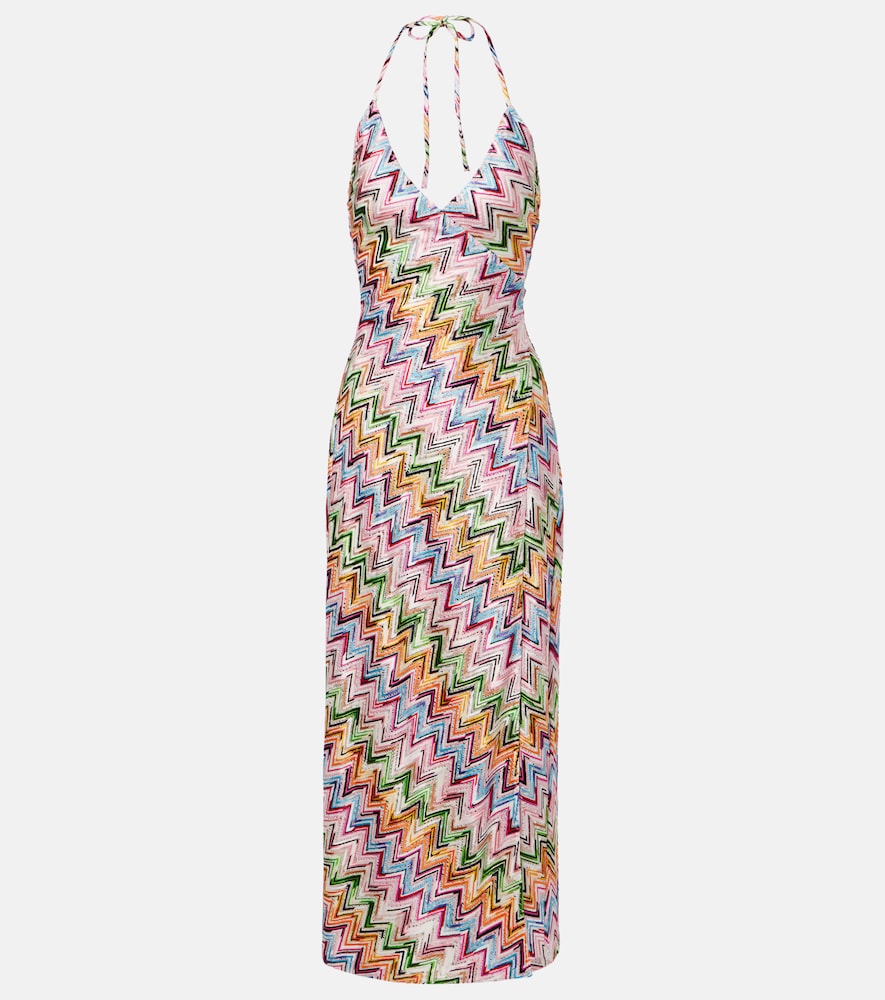 Missoni Women's Multicoloured Zigzag Midi Dress UK Size 16 - Mytheresa
