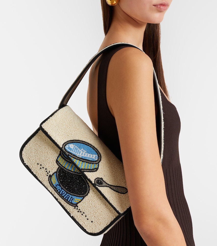 Staud Tommy beaded shoulder bag