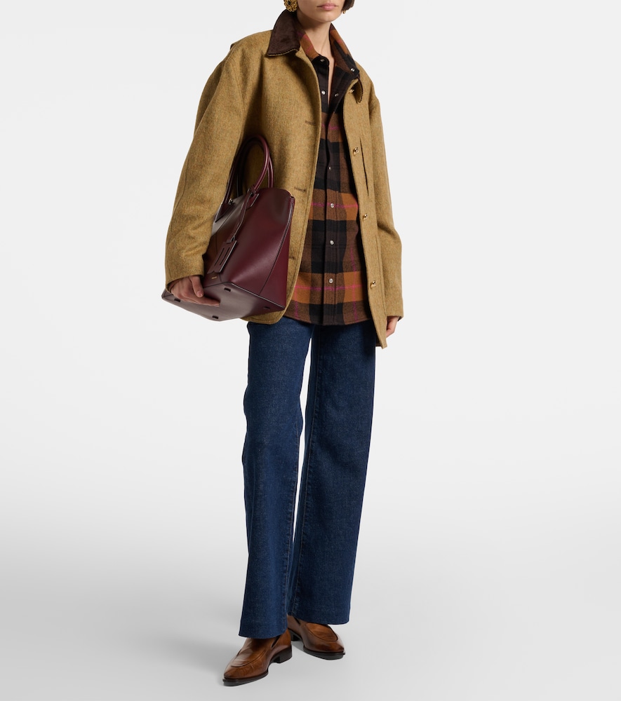 Frame Refined high-rise wide-leg jeans
