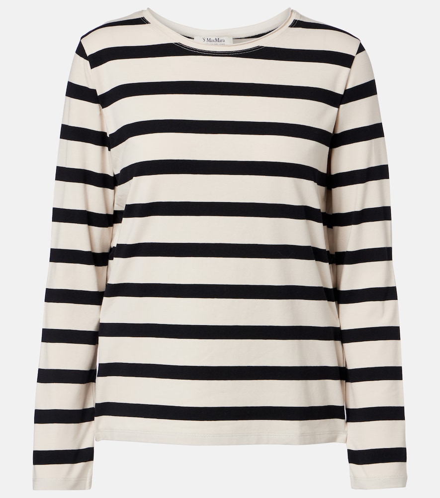 'S Max Mara Divina striped cotton-blend jersey T-shirt