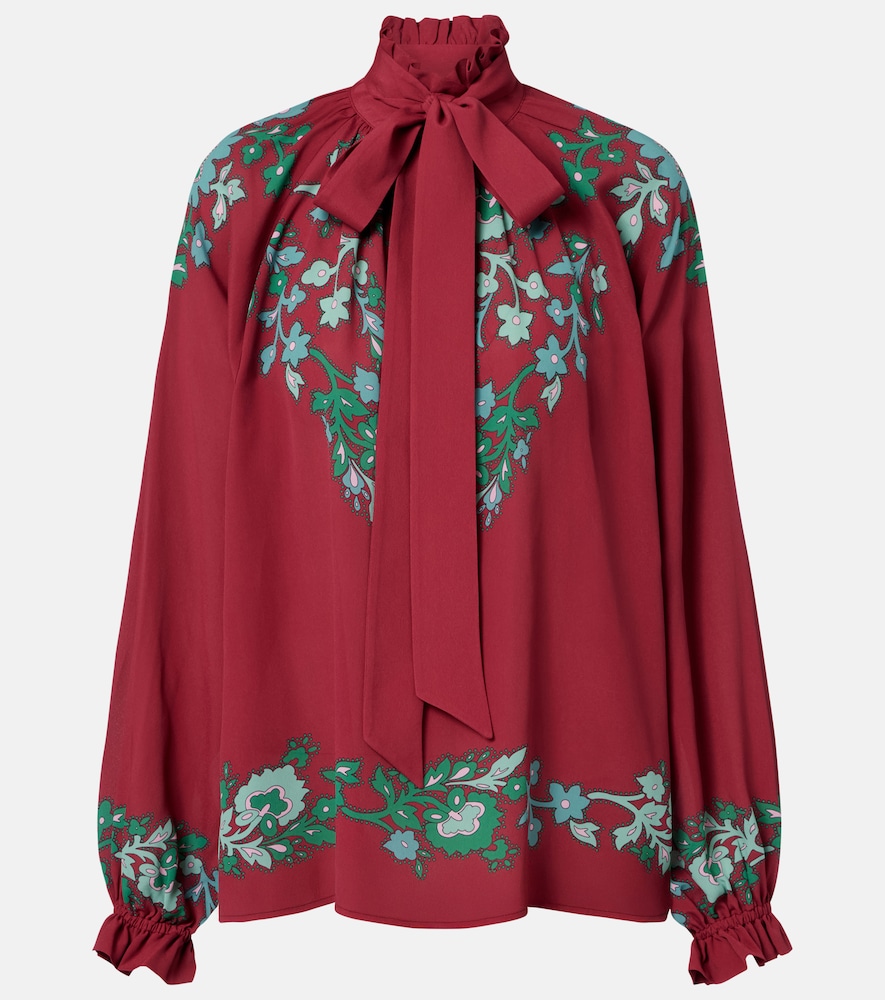 La DoubleJ Blouse Cerere en satin fleurs 455 €