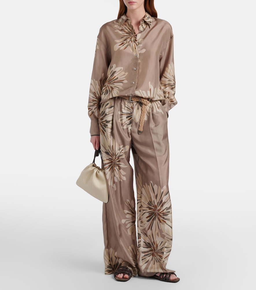  Brunello Cucinelli Brunello Cucinelli Bluse Aus Seide 