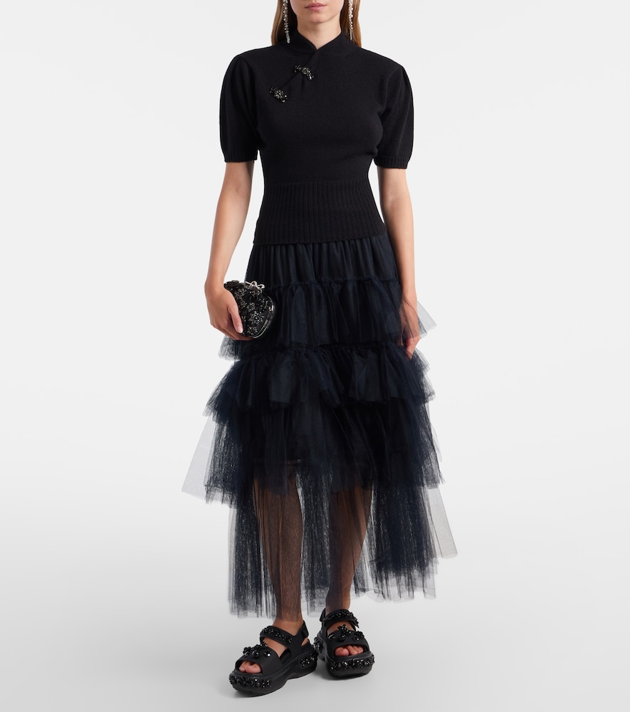  Simone Rocha Simone Rocha Verzierter Pullover Aus Kaschmir 