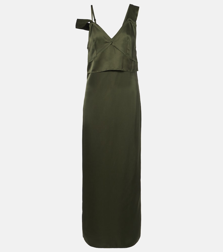 Toteme Deconstructed satin slip dress