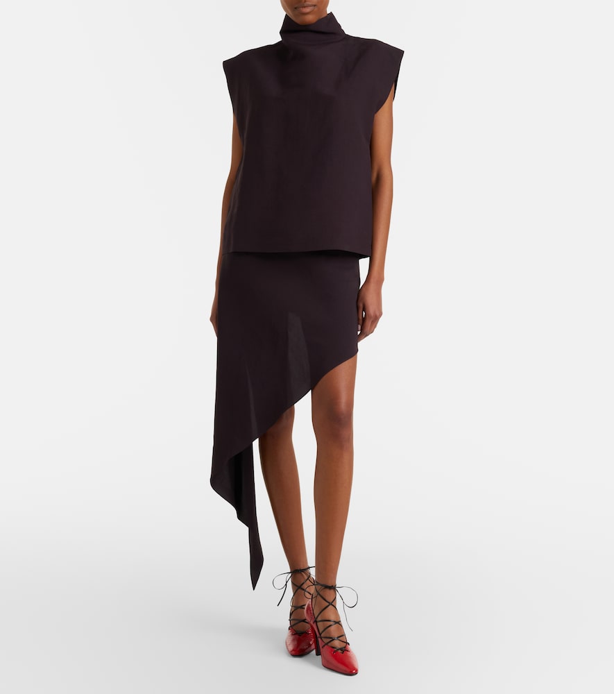  Alaia Alaia Poplin Turtleneck Top 
