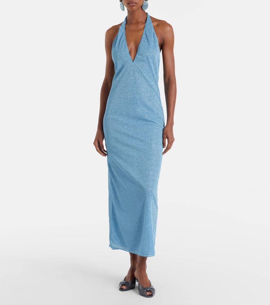 Oséree Lumière halterneck maxi dress
