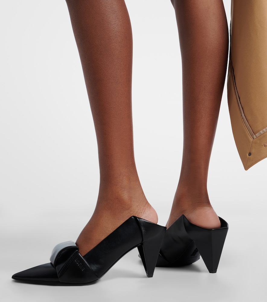 Loewe Origami leather mules
