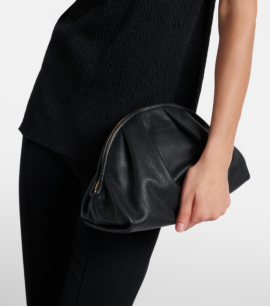 The Row Charlotte Small leather clutch