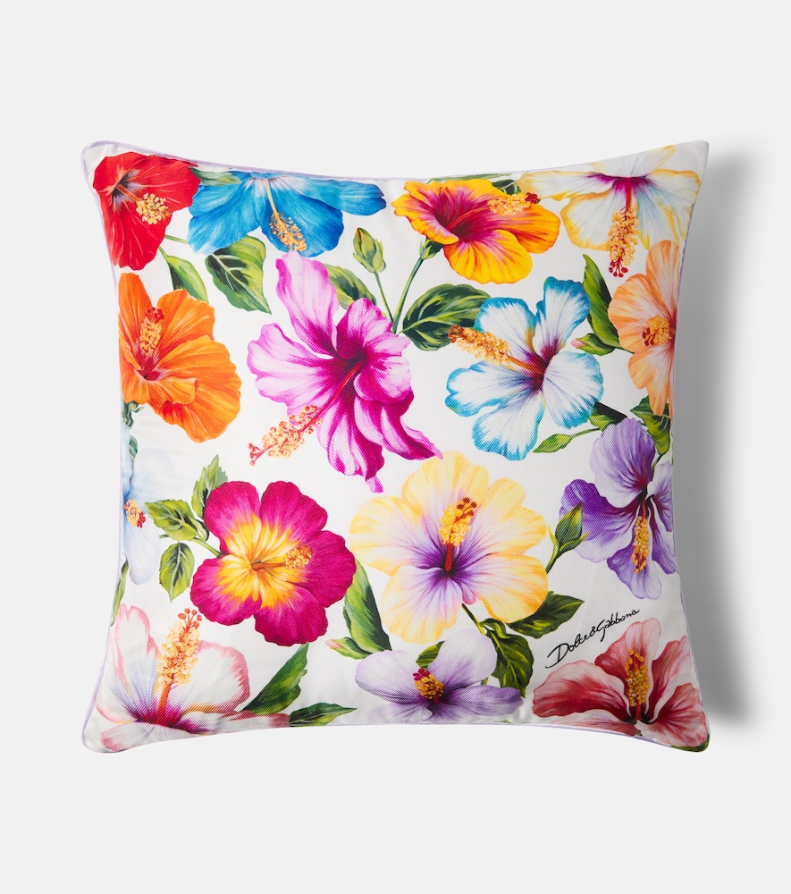  Dolce&gabbana Casa Dolce&gabbana Casa Floral Cotton Canvas Cushion 