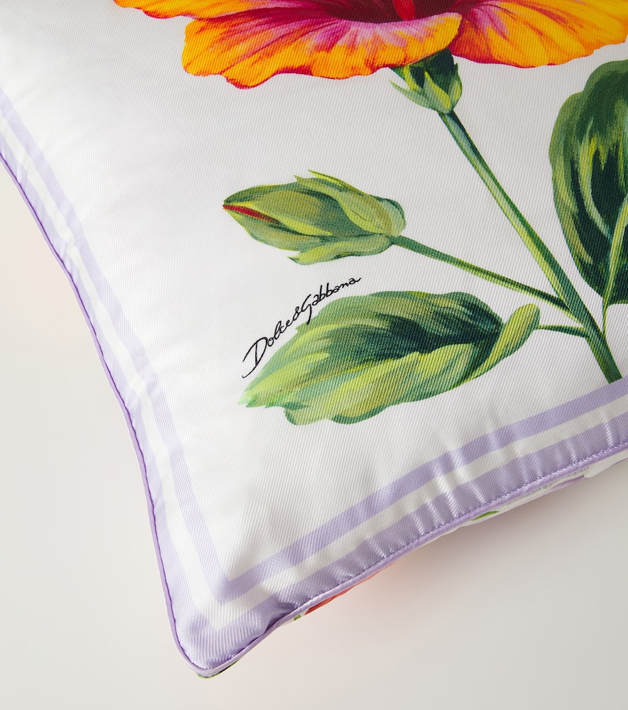 Dolce&gabbana Casa Dolce&gabbana Casa Floral Cotton Canvas Cushion 