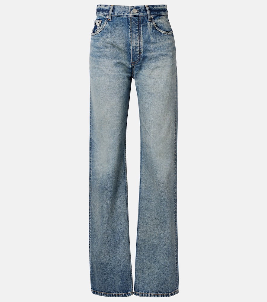 Alaïa Straight Jeans In Blue