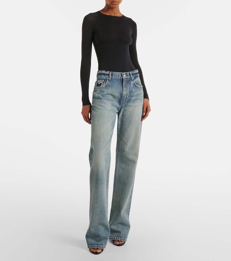  Alaia Alaïa Mid-rise Straight Jeans 