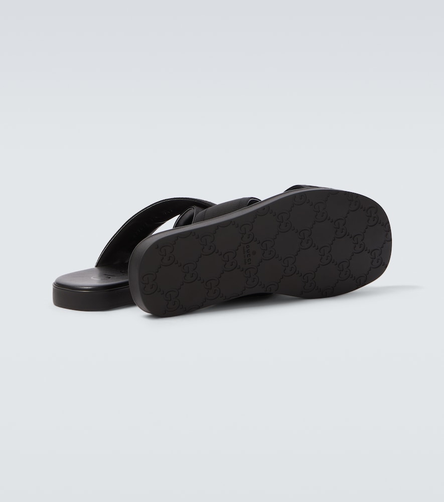  Gucci Gucci Logo Jacquard Sandals 