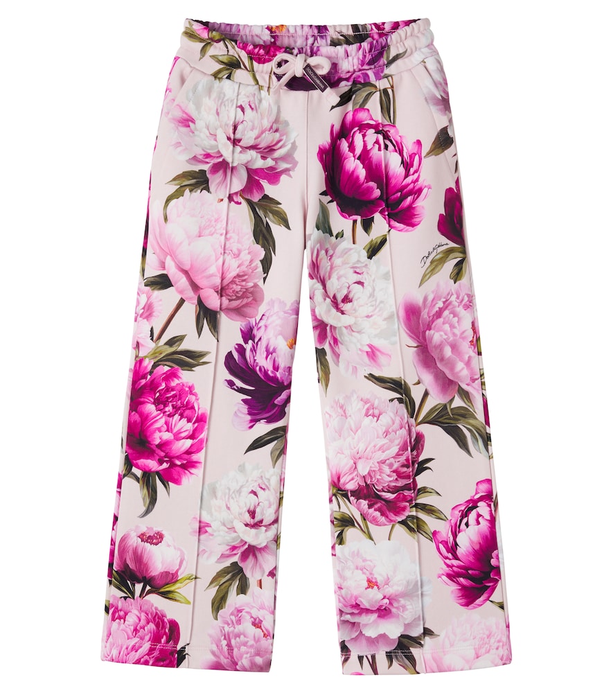 Pantaloni sportivi in jersey di cotone