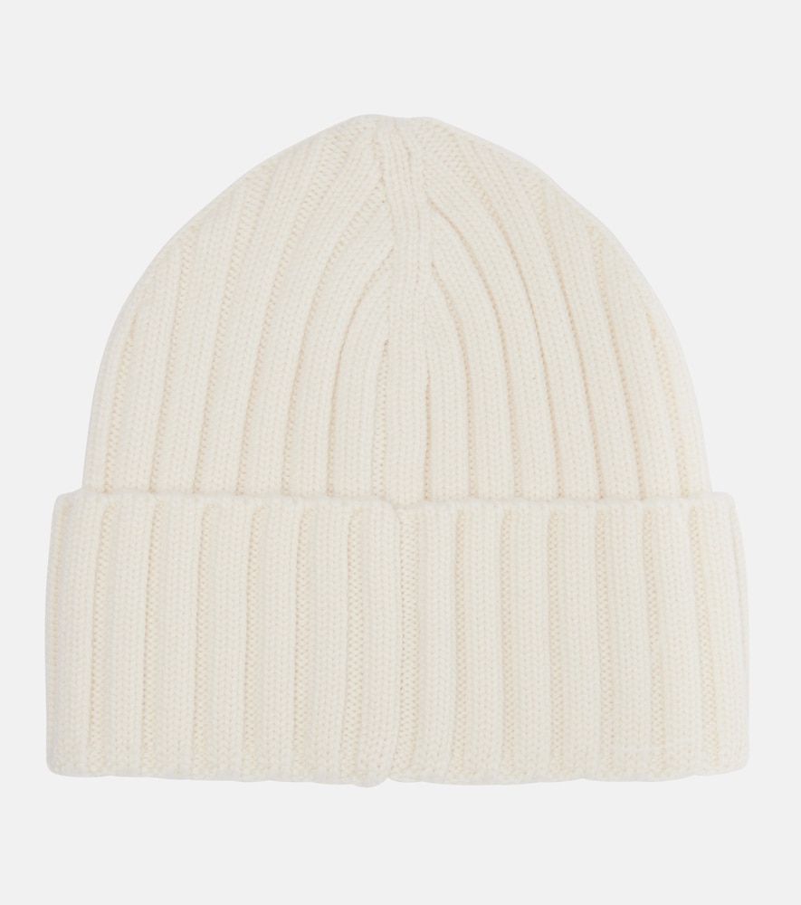  Moncler Moncler Logo Virgin Wool Beanie 