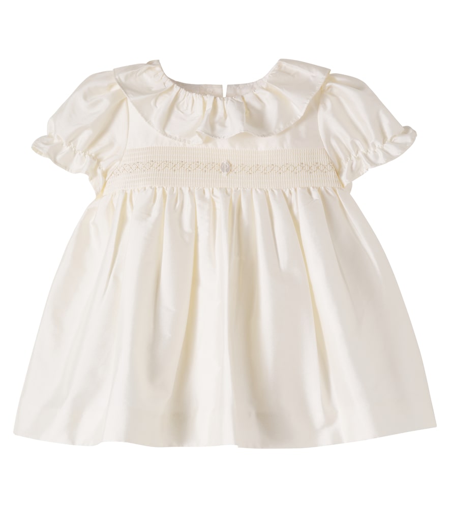 Baby besticktes Kleid aus Taft