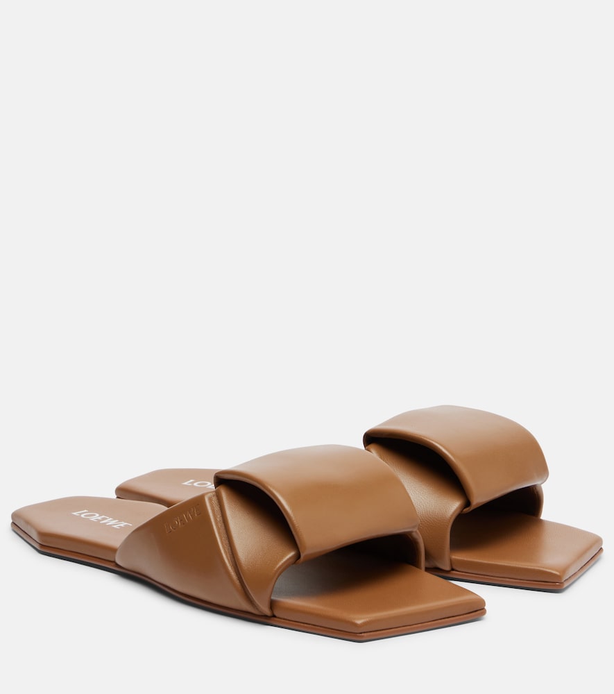 Pantoletten Origami aus Leder