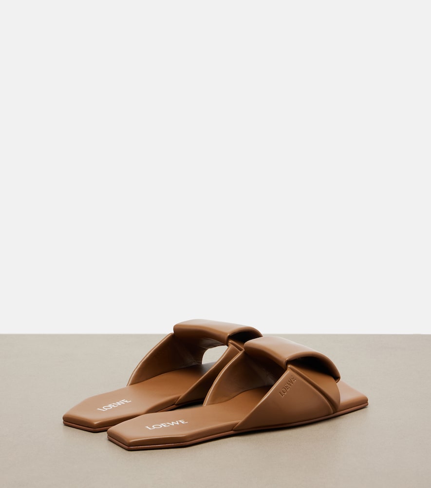  Loewe Loewe Origami Leather Slides 