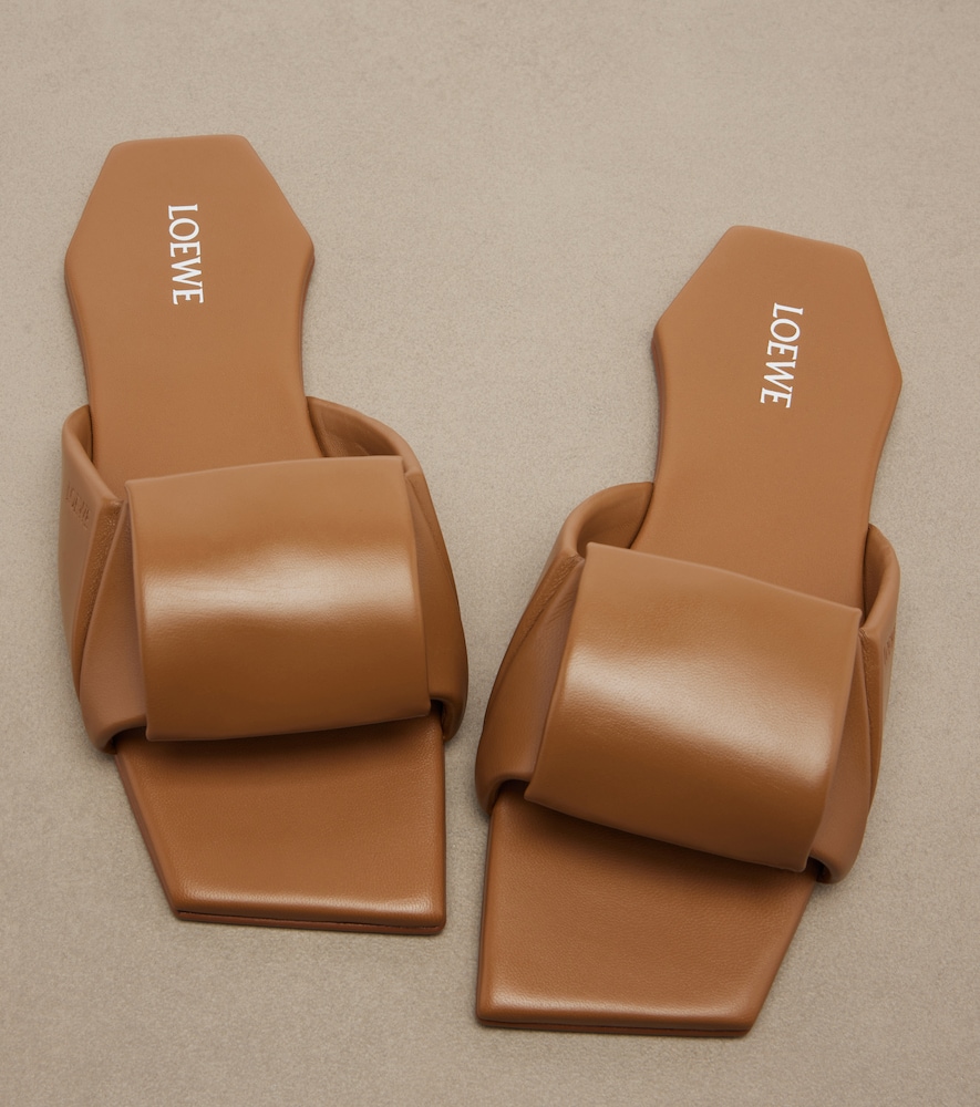  Loewe Loewe Origami Leather Slides 
