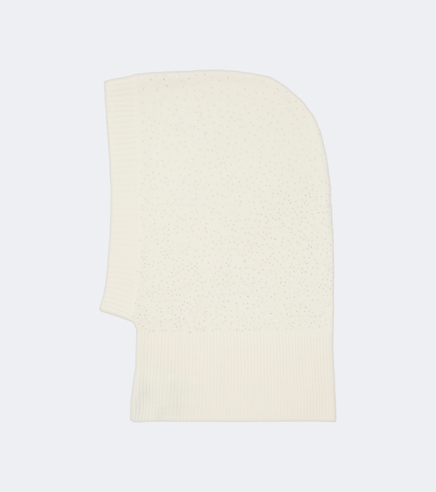 Max Mara Max Mara Embellished cashmere balaclava