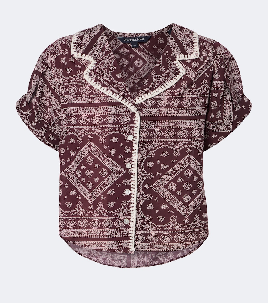 Camicia Ilene in misto cotone con stampa