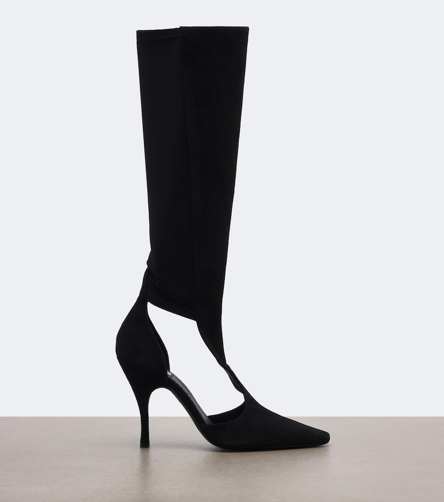 Alaïa Cut-Out Knee-High Boots