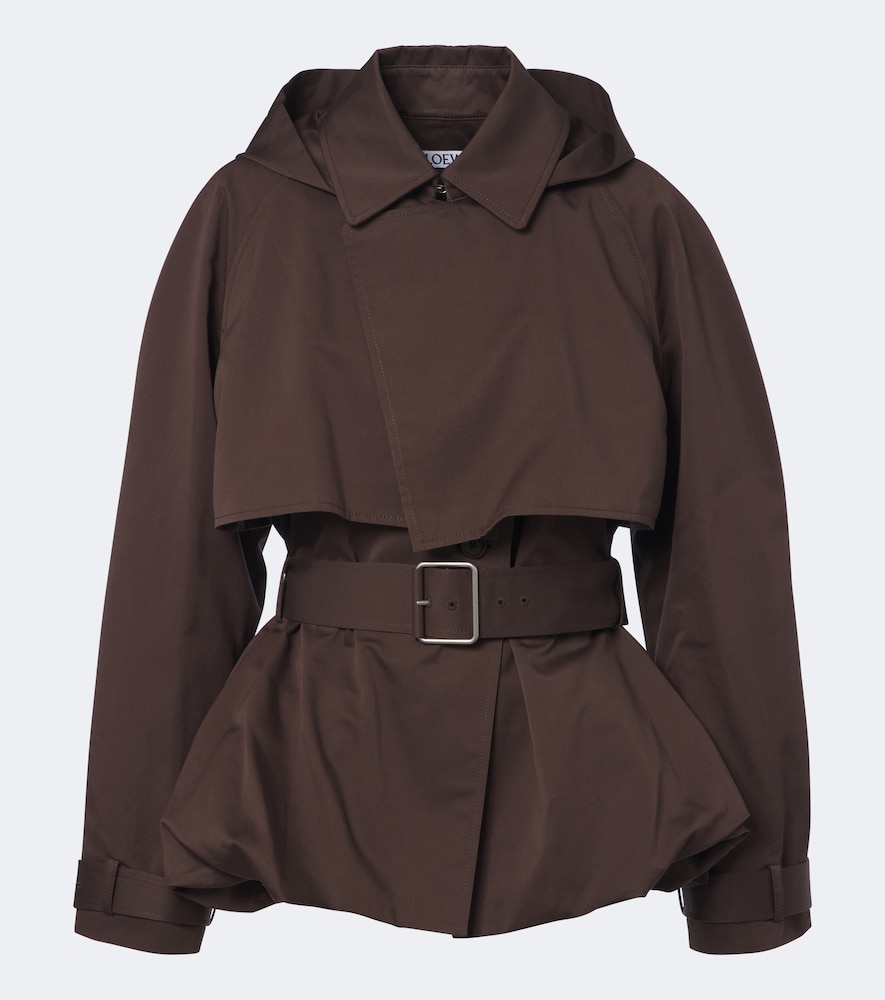 Giacca in gabardine di cotone e seta
