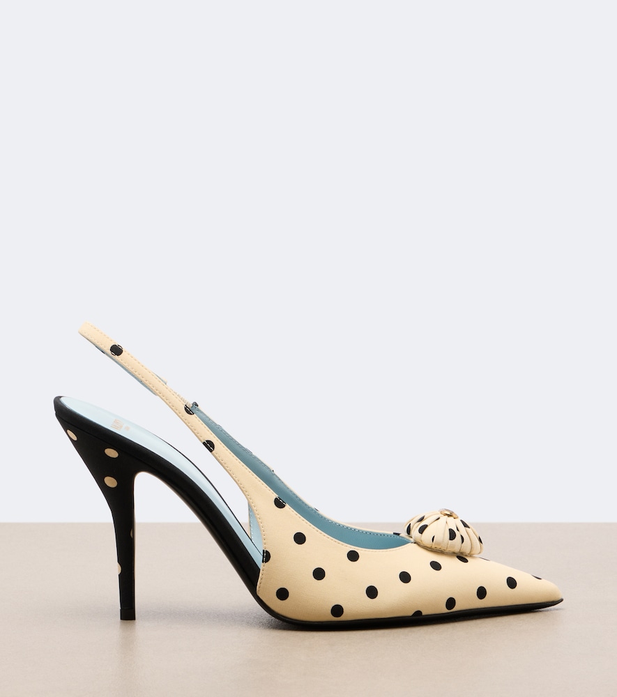 Garavani Cœur Royal Polka-Dot Slingback