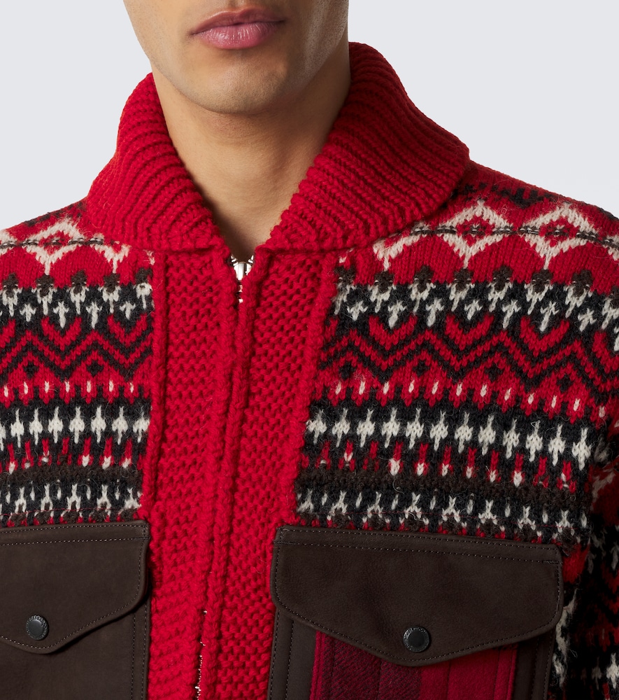 Wool Zip-Up Cardigan