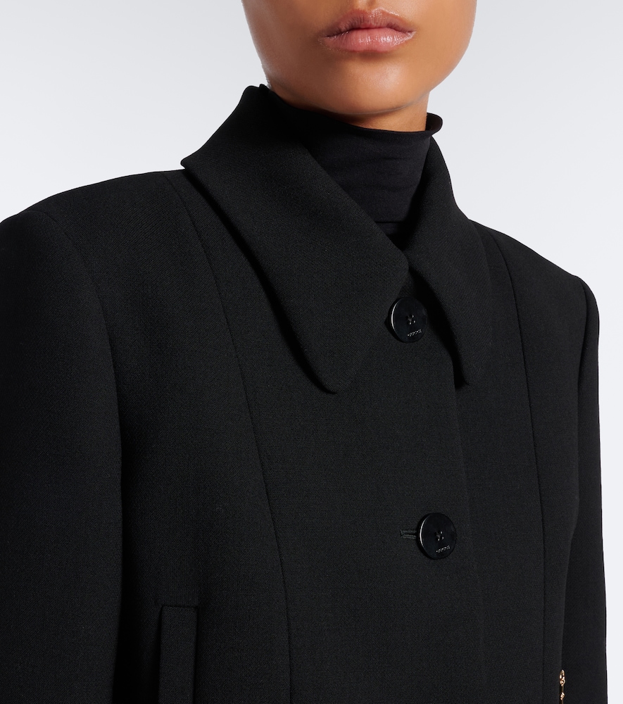 Horsebit Wool Crêpe Jacket