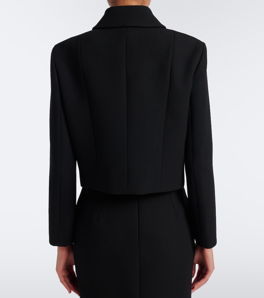 Horsebit Wool Crêpe Jacket