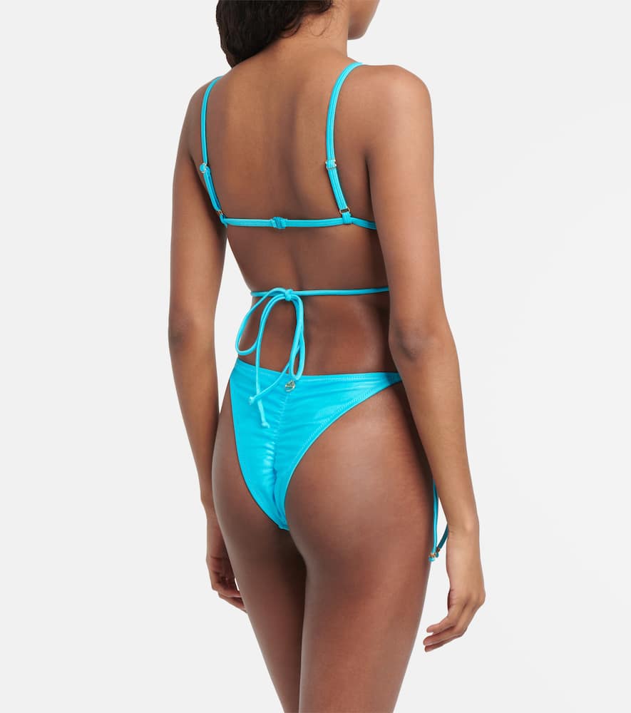 Shop Bananhot Donna Bikini Bottoms In Turquoise