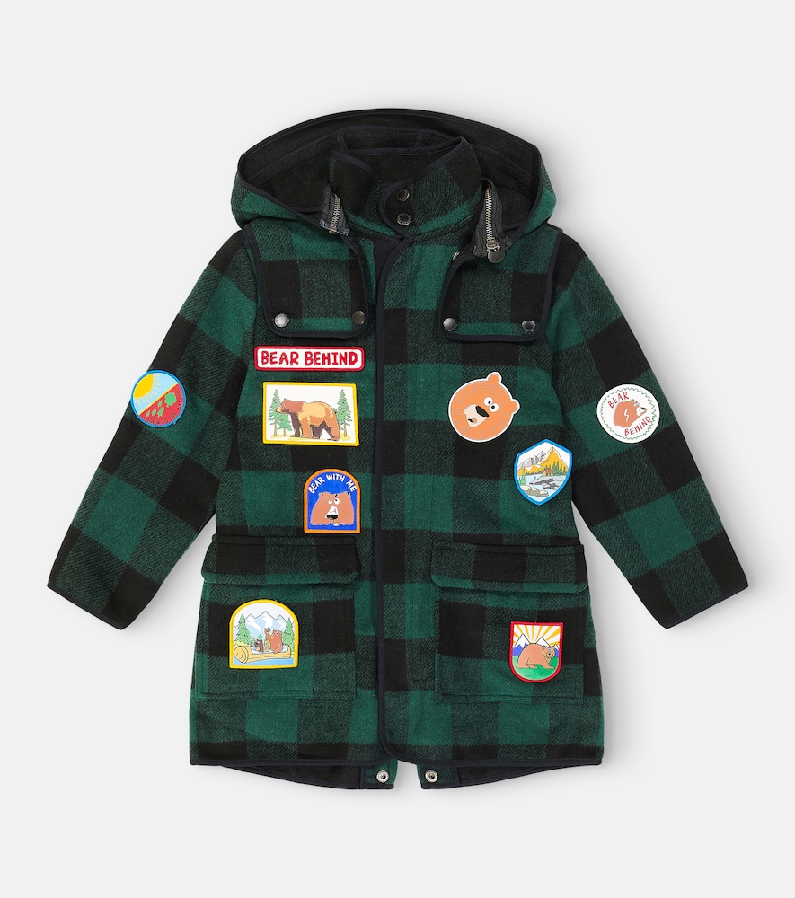 Stella McCartney Stella McCartney Kids Checked hooded coat　ステラ マッカートニー キッズ チェック フーデッド コート