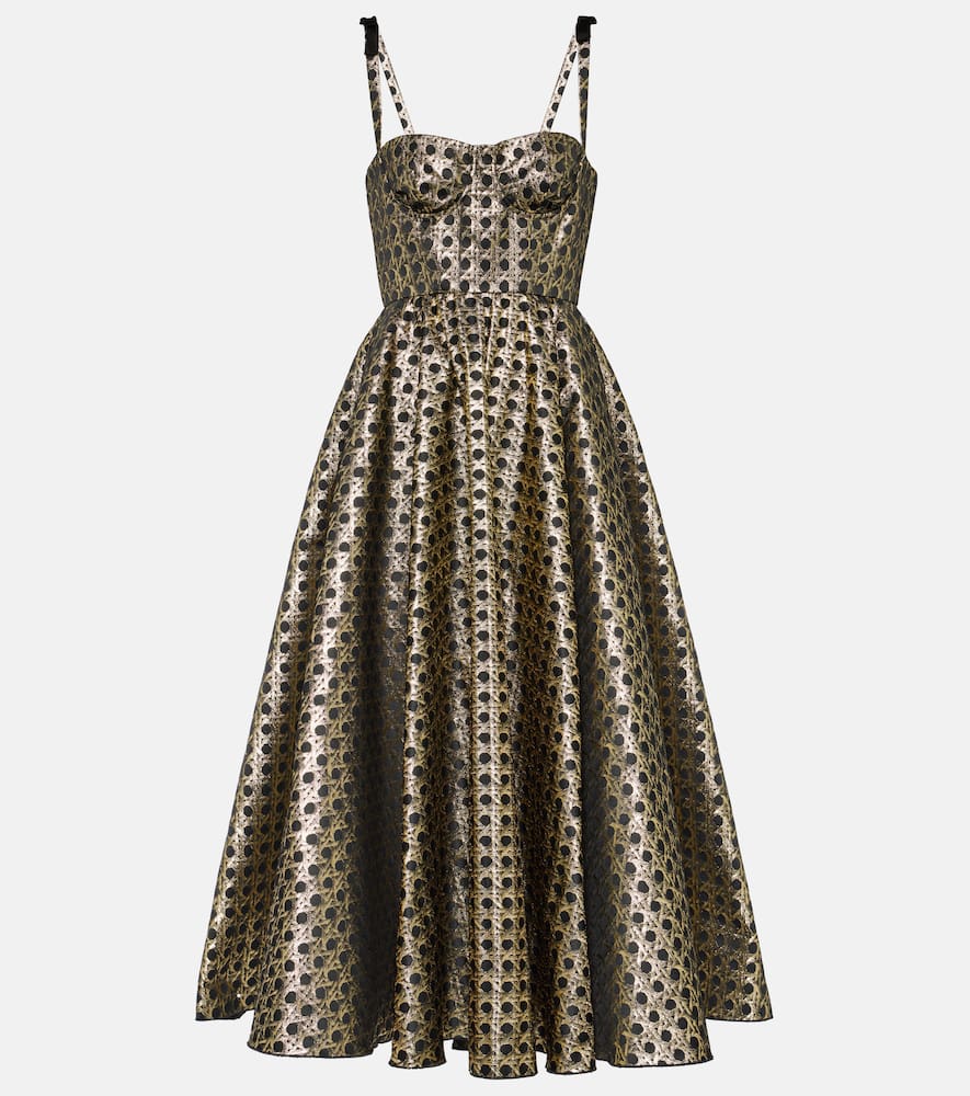 Giambattista Valli Jacquard A-line midi dress