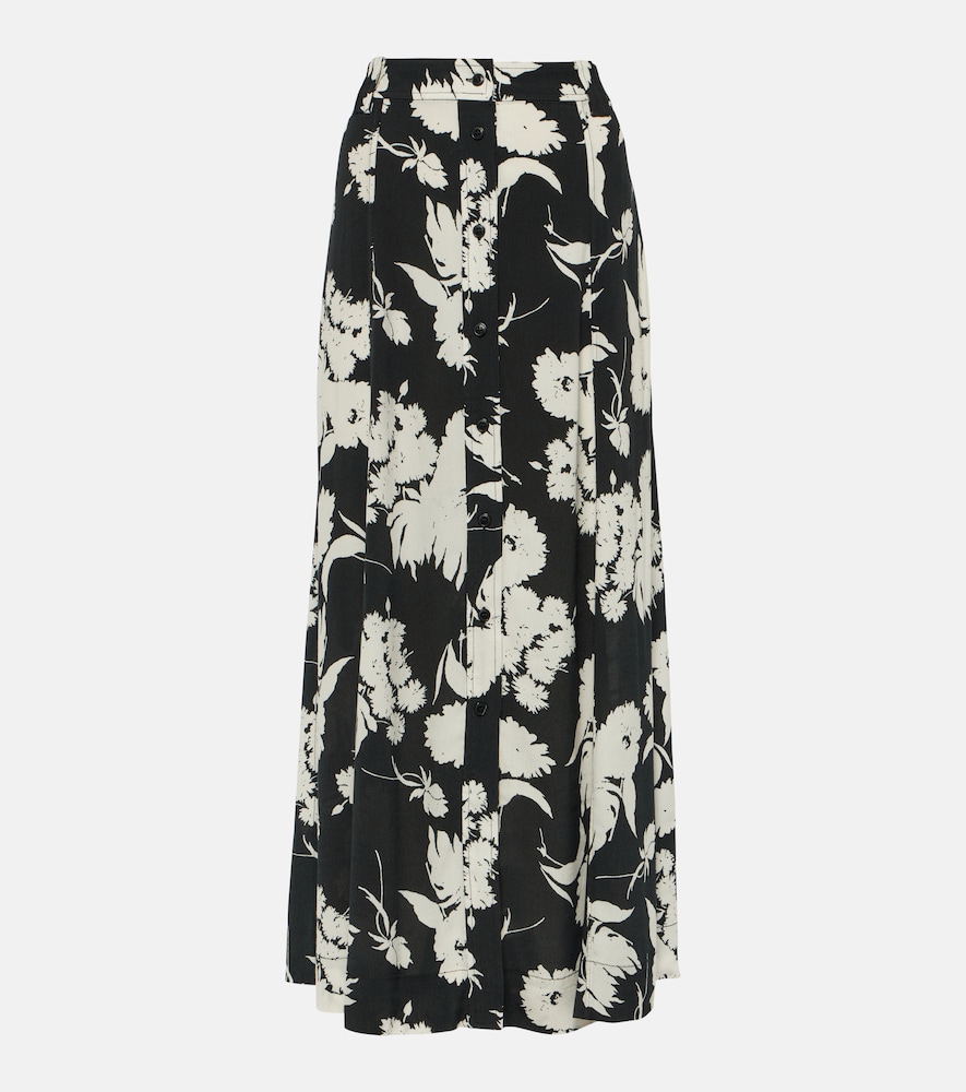 Ganni Floral crêpe maxi skirt　Ganni フローラル クレープ マキシ スカート Ganni