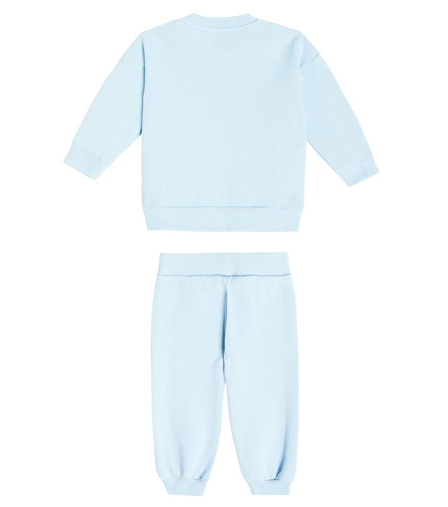 Moschino Baby Bedruckter Jogginganzug Aus Baumwoll-jersey In Blue