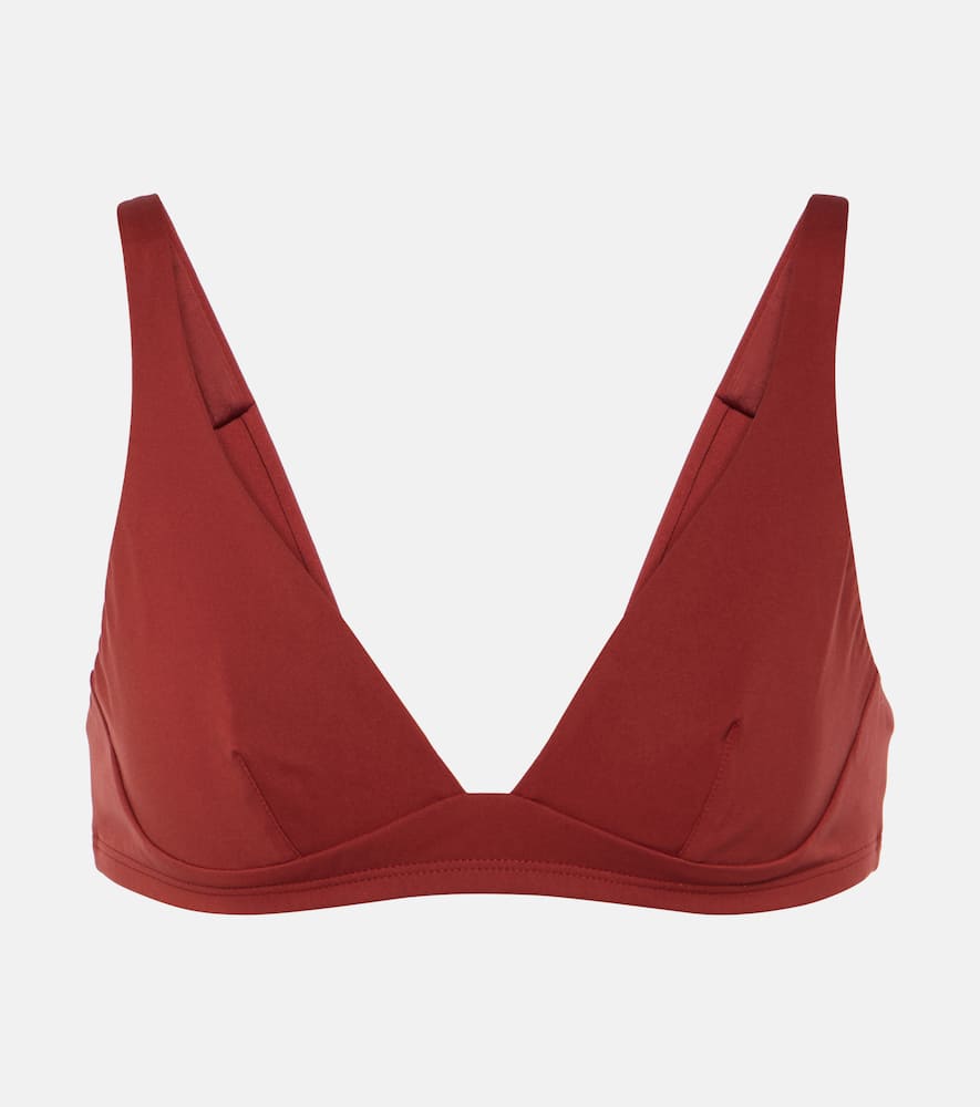 Loro Piana Marine Bikini Top In Red