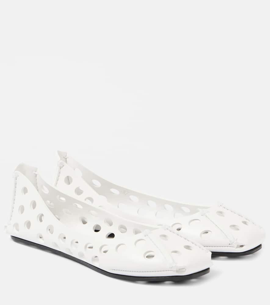 Alaïa Perfo leather ballet flats