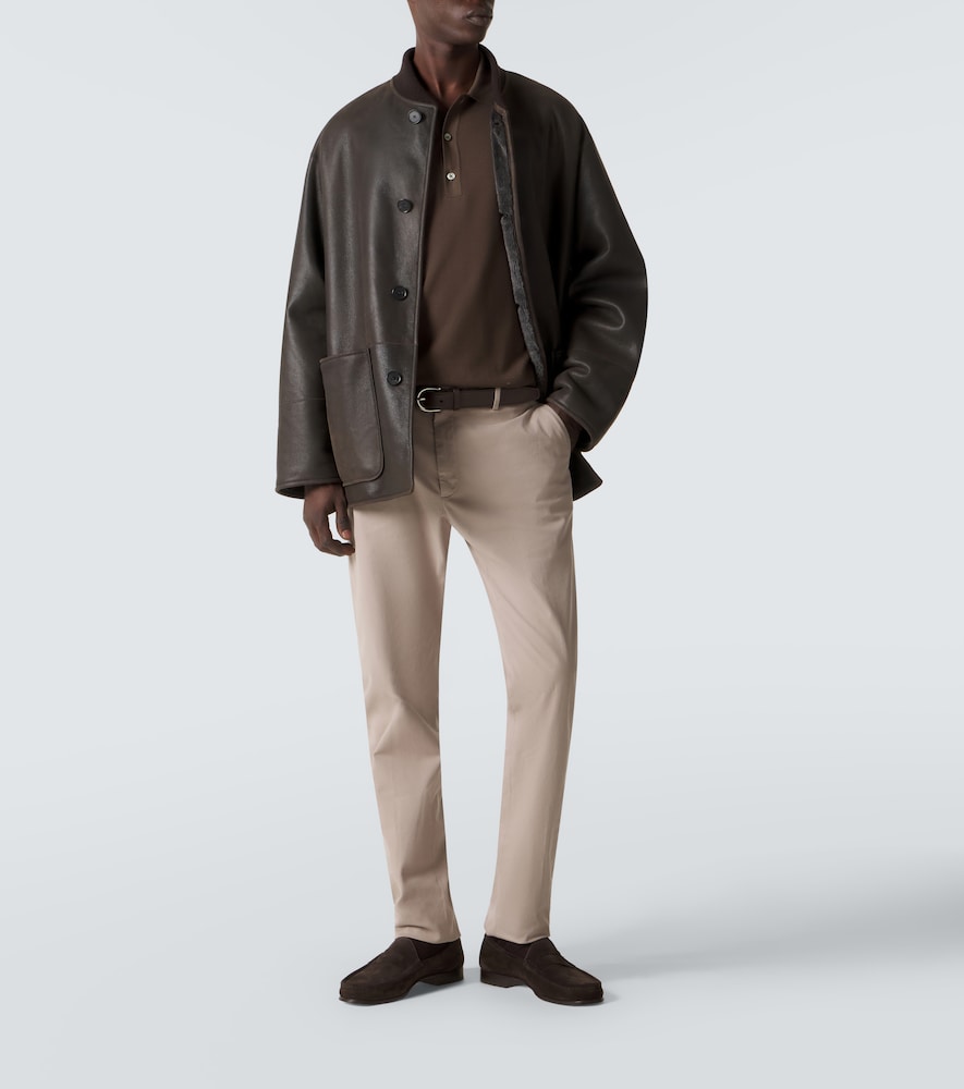  Zegna Zegna Cotton-blend Straight Pants 