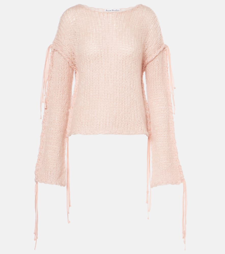 Acne Studios Cropped open knit sweater