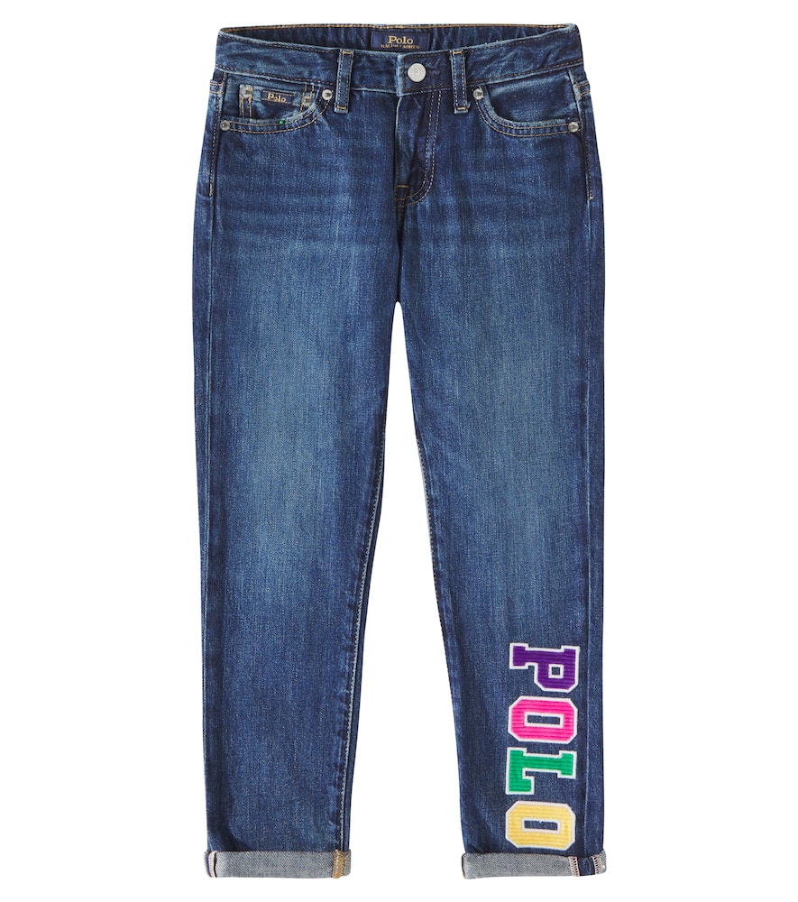 Polo Ralph Lauren Big Girls Astor Slim Logo Jean In Blau